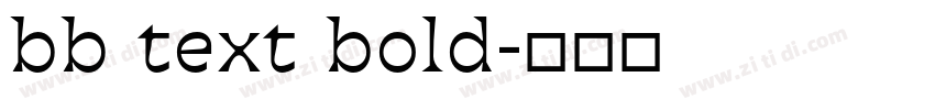 bb text bold字体转换